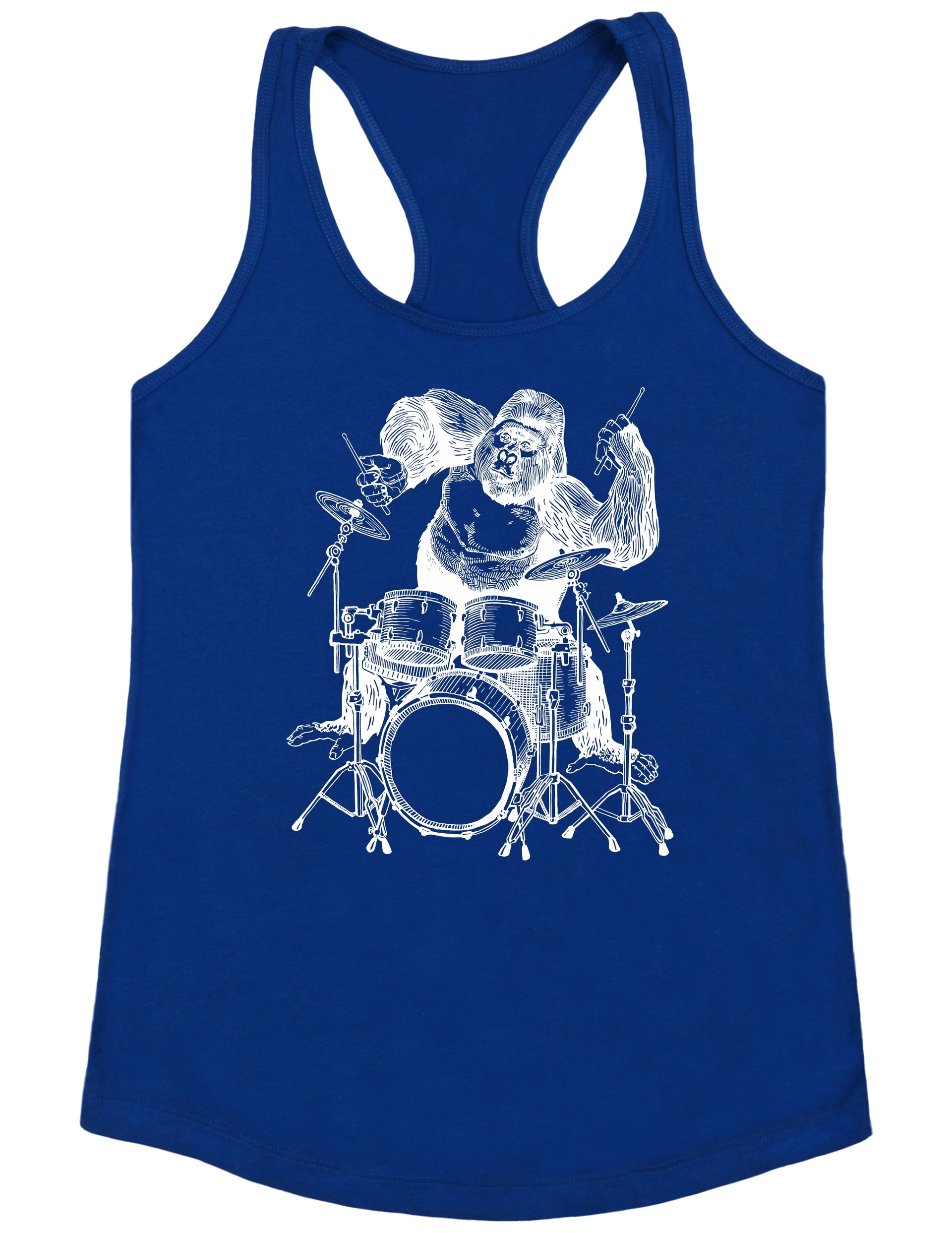 seembo-gorilla-playing-drums-drummer-funny-musician-music-band-women-royal-tank-top