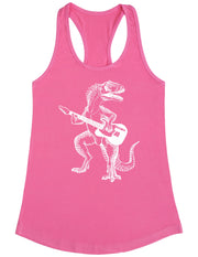 seembo-dinosaur-playing-guitar-animal-guitarist-musician-music-band-women-pink-tank-top